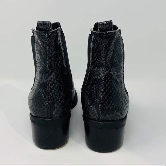 BARNEYS NY Black & Gray Python Booties US 7**$518 - Picture 5 of 8
